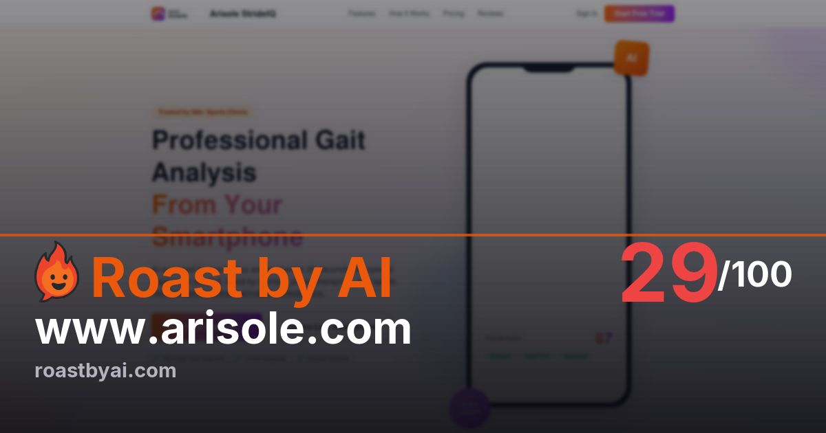 Roast of www.arisole.com