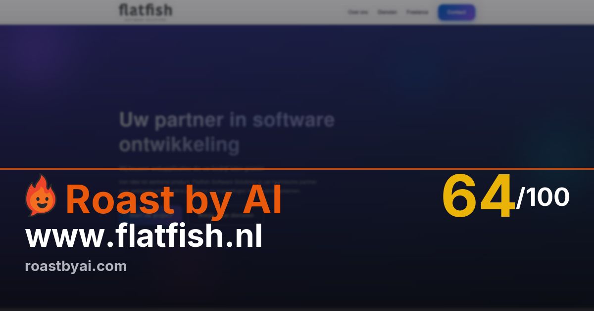 Roast of www.flatfish.nl