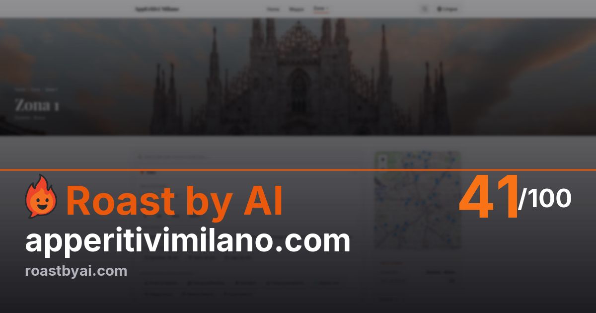 Roast of apperitivimilano.com
